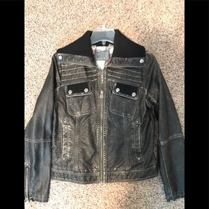Guess Faux Leather Moto Jacket